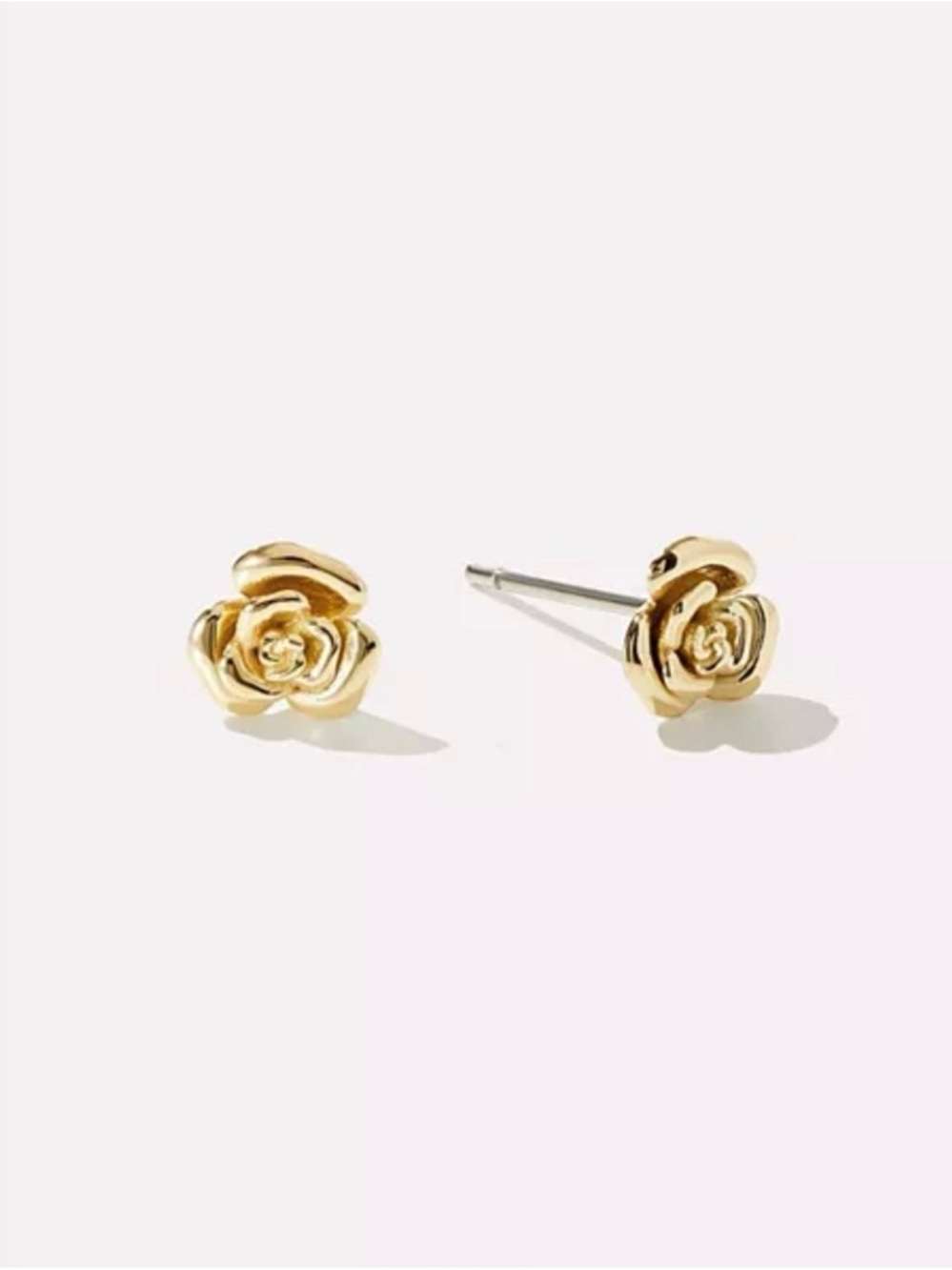 NWOT Ana Luisa Gold Flower Stud Earrings